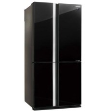Холодильник Sharp/ 183x89.2x77.1 см, объем камер 394+211, No Frost, морозильная камера снизу,черный