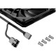Кулер для корпуса/ Case Cooler ID-COOLING TF-12015-K (120x120x15mm, 4-pin PWM, 67.58CFM, 32.3dBA, 2200RPM, Black)