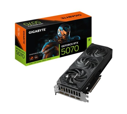 Видеокарта GIGABYTE RTX5070 WINDFORCE OC SFF 12G//RTX5070, HDMI*1, DP*3, 13G,D7