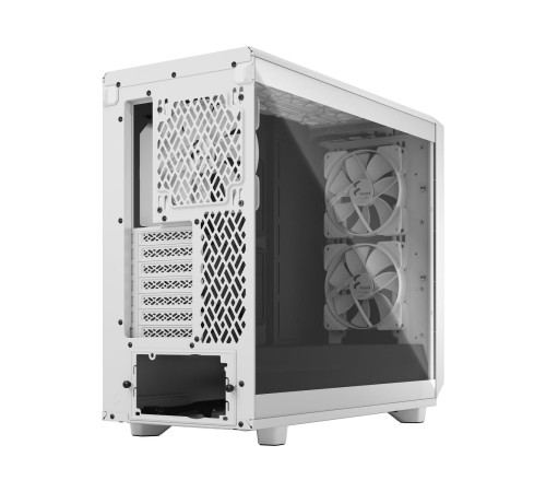 Корпус ПК без блока питания/ Case Fractal Design Meshify 2 Lite TG Clear Tint, Midi-Tower, 3x140mm, 2xUSB-A 3.2 E-ATX, ATX, mATX, mITX White