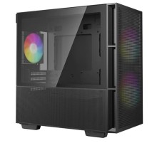 корпус Deepcool CH360 WH без БП, боковое окно (закаленное стекло), 2x140мм ARGB LED вентилятор спереди и 1x120мм ARGB LED вентилятор сзади, белый, mATX (R-CH360-WHAPE3-G-1)