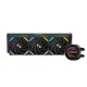 Водяное охлаждение для процессора/ Water Cooling System SAMA Q60 Black (360mm, LED temp., Black, ARGB/ Fans: 3x120mm, 86CFM, 30dBA, 2600RPM/ Pump height 64mm, 30dBA, 2800RPM, Rad thickness 27mm/ S: 1851, 1700, 1200, 20XX, 115X, AM5, AM4)
