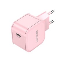 Сетевое зарядное устройство Vention на 1 порт USB С 20W  Розовый, шт.