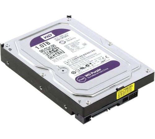 Жесткий диск/ HDD WD SATA3 1Tb Purple Video 64Mb