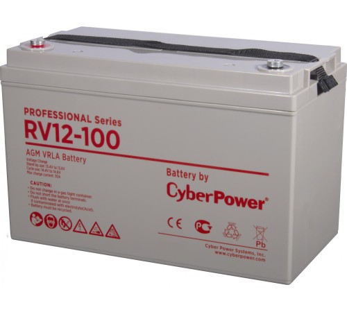 Аккумуляторная батарея PS CyberPower RV 12-100 / 12 В 100 Ач Аккумуляторная батарея PS CyberPower RV 12-100 / 12 В 100 Ач