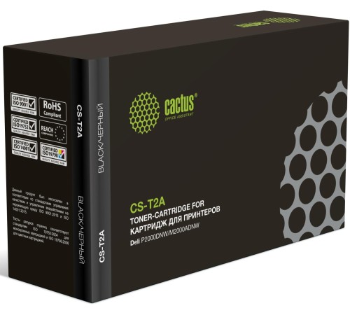 -/ Картридж лазерный Cactus CS-T2A T2A черный (2000стр.) для Deli P2000DNW/M2000ADNW