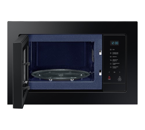встраиваемая микроволновая печь Samsung Built-in microwave oven MQ7000A, 23 l, 489 x 275 x 346 mm, black glass