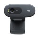 Веб-камера Logitech C270 (HD 720p/30fps, фокус постоянный, угол обзора 60°, кабель 1.5м) (арт. 960-000999, M/N: V-U0018) (Мятая упаковка)