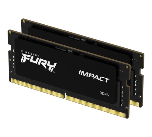 Память оперативная/ Kingston 32GB 6000MT/s DDR5 CL38 SODIMM (Kit of 2) FURY Impact XMP Память оперативная/ Kingston 32GB 6000MT/s DDR5 CL38 SODIMM (Kit of 2) FURY Impact XMP
