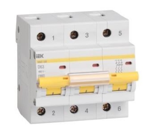 KARAT Авт. выкл. ВА47-100 3P D 100А 10кА IEK