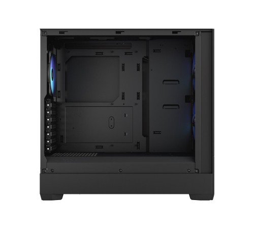Корпус ПК без блока питания/ Case Fractal Design Pop Air RGB TG Clear Tint, Midi-Tower, 3x120mm RGB, 2xUSB-A 3.2 ATX, mATX, mITX Black