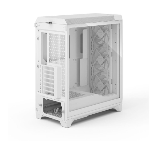 Корпус ПК без блока питания/ Case Fractal Design Meshify 3 TG Clear Tint, Midi-Tower, 3x140mm, 2xUSB-A 3.2 + 1xUSB 3.2 Type-C E-ATX, ATX, mATX, mITX, White
