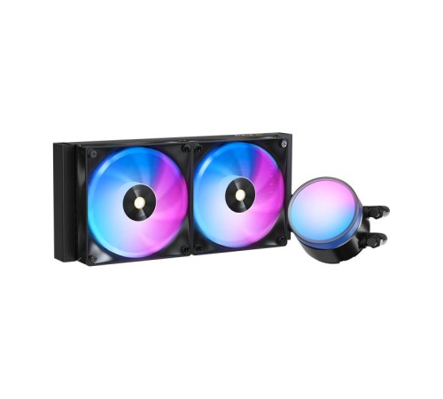 Система водяного охлаждения Ocypus Delta L24 BK ARGB V2, 240mm, ARGB Pump,2x120mm ARGB fans, LGA115X/1200/1700/18XX, AM4/AM5