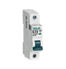 Авт. выкл. 1P 25A х-ка C ВА-105 10кА DEKraft