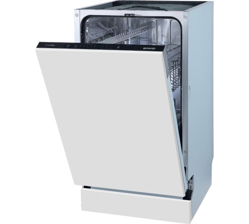 Встраиваемая посудомоечная машина GORENJE/ Встраиваемая, узкая, Класс энергопотребления: A+++, TotalDry: автооткрывание дверцы, Мотор Inverter PowerDrive, Конструкция: Полностью интегрируемая, Ширина: 448 мм, Высота: 815 мм