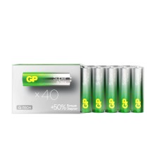 Батарейки AA Алкалиновые батарейки GP Super Alkaline 15A AA - 40 шт. в плёнке