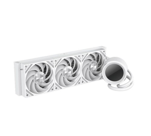 Водяное охлаждение для процессора/ Water Cooling System SAMA Q60 White (360mm, LED temp., White, ARGB/ Fans: 3x120mm, 86CFM, 30dBA, 2600RPM/ Pump height 64mm, 30dBA, 2800RPM, Rad thickness 27mm/ S: 1851, 1700, 1200, 20XX, 115X, AM5, AM4) Водяное охлаждение для процессора/ Water Cooling System SAMA Q60 White (360mm, LED temp., White, ARGB/ Fans: 3x120mm, 86CFM, 30dBA, 2600RPM/ Pump height 64mm, 30dBA, 2800RPM, Rad thickness 27mm/ S: 1851, 1700, 1200, 20XX, 115X, AM5, AM4)