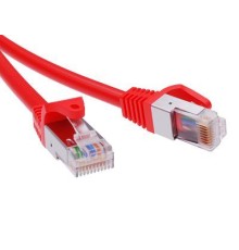 Патч-корд экранированный CAT6 F/UTP 4х2, LSZH, красный, 2.0м