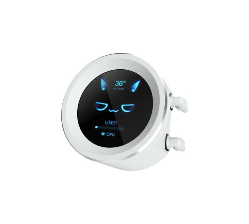 Водяное охлаждение для процессора/ Water Cooling System SAMA Q60 White (360mm, LED temp., White, ARGB/ Fans: 3x120mm, 86CFM, 30dBA, 2600RPM/ Pump height 64mm, 30dBA, 2800RPM, Rad thickness 27mm/ S: 1851, 1700, 1200, 20XX, 115X, AM5, AM4) Водяное охлаждение для процессора/ Water Cooling System SAMA Q60 White (360mm, LED temp., White, ARGB/ Fans: 3x120mm, 86CFM, 30dBA, 2600RPM/ Pump height 64mm, 30dBA, 2800RPM, Rad thickness 27mm/ S: 1851, 1700, 1200, 20XX, 115X, AM5, AM4)