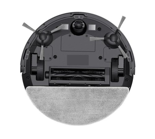 Робот-пылесос с гироскопом Robot vacuum IRBIS Peach 0121,2500 mAh,28W,2000Pa, Hyroscope, Black, charging stat, remote, roller brush & cloth for wet, 2 in 1 water tank & dust collector,  (царапины,потертости,следы эксплуатации)