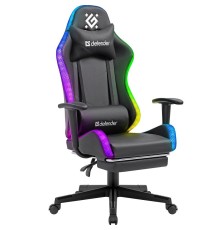 Defender Игровое кресло Watcher Черный,подсветка,полиуретан