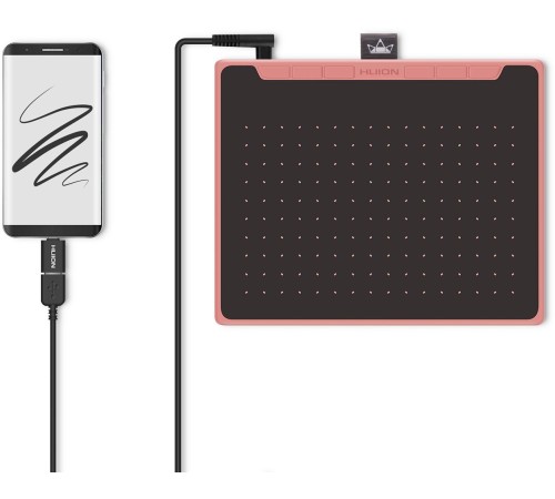 Графический планшет/ Графический планшет Huion Inspiroy RTS-300 Pink