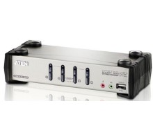 Переключатель консоли электронный, 4 порта PS/1/ 4 Port USB2.0 KVMP Switch with OSD