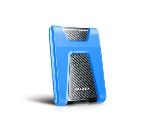Внешний жесткий диск/ Portable HDD 2TB ADATA HD650 (Blue), Silicone, USB 3.2 Gen1, 121x81x21mm, 201g /3 года/