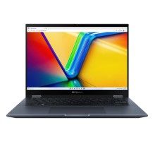 Ноутбук/ ASUS TP3402VA-LZ350W flip 14"(1920x1200 (матовый) IPS)/Touch/Intel Core i5 1335U(1.3Ghz)/16384Mb/512PCISSDGb/noDVD/Int:Intel UHD Graphics/Cam/BT/WiFi/50WHr/war 1y/1.5kg/Quiet Blue/Win11Home + NumberPad; стилус