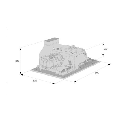 Индукционная варочная панель ASKO/ Арт. 738991 Индукционная варочная панель ASKO, установка вровень со столешницей, 4 зоны нагрева, контроль температуры, объединение зон, автоматическое распознавание посуды, 13 уровней мощности, таймер, вытяжка с  поднима