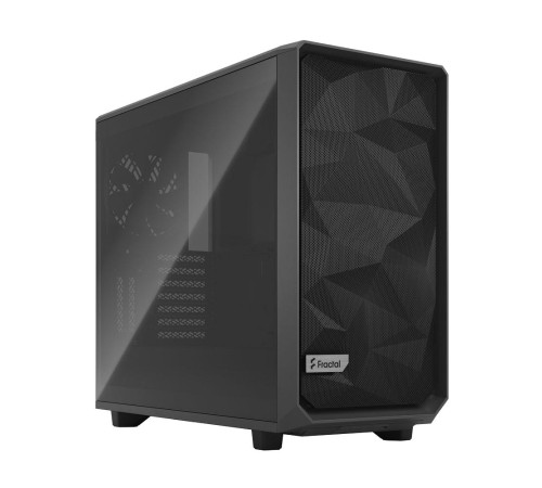Корпус ПК без блока питания/ Case Fractal Design Meshify 2 TG Light Tint, Midi-Tower, 3x140mm, 2xUSB-A 3.2 + 1xUSB 3.2 Type-C E-ATX, ATX, mATX, mITX Gray
