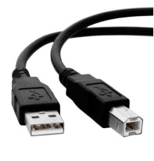 Кабель/ Кабель GoPower USB A (m)-USB B (m) 1.8м ПВХ черный (1/200)