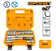 Набор головок 20 шт 1/2" Ingco HKTS12201,10-24мм
