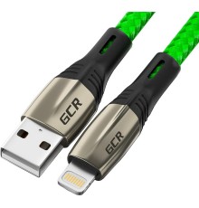 GCR Кабель 1.7m для iPod, iPod, iPhone, iPad, MFI series MERCEDES, GREEN NYLON, GCR-52785
