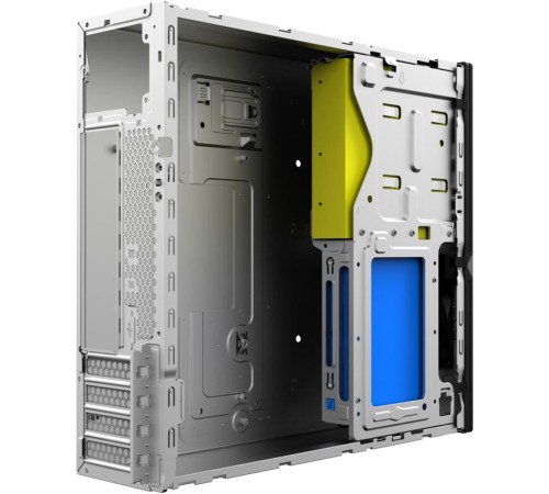 Корпус без блока питания/ Case Foxline mATX Desktop w/o PSU, 2xUSB3.0, 2xUSB2.0, toolless, Black, 8cm. fan, no powercord