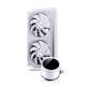 Система жидкостного охлаждения/ Water Cooling System JONSBO TH-240 White (260W, 240mm, LED temp., White, ARGB/ Fans: 2x120mm, 62.4CFM, 37.3dBA, 2400RPM/ Pump height 72mm, 30dBA, 2400RPM, Rad thickness 27mm/ S: 1851, 1700, 1200, 115X, AM5, AM4)