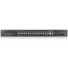 Коммутатор/ ZYXEL NebulaFlex Pro GS2220-28 Hybrid L2 Switch, rack 19 ", 24xGE, 4xCombo (SFP / RJ-45), silent, standalone / cloud management
