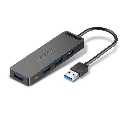 Концентратор Vention OTG USB 3.0 на 4 порта Черный - 0.15м. Концентратор Vention OTG USB 3.0 на 4 порта Черный - 0.15м.