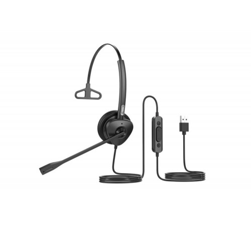 Гарнитура для IP телефонов Fanvil HT301-U USB Headset, Leather cushions, 260° bendable boom arm, Dual Color LED Indicator, Supports ENC technology Noise Cancellation, Mono Headset