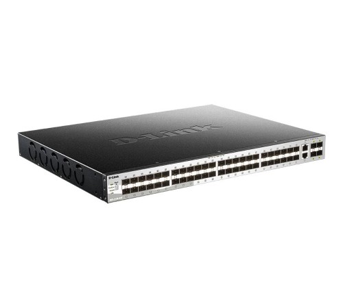 Коммутатор/ DGS-3130-54S Managed L3 Stackable Switch 48x1000Base-X SFP, 2x10GBase-T, 4x10GBase-X SFP+, CLI, 1000Base-T Management, RJ45 Console, USB, RPS, Dying Gasp