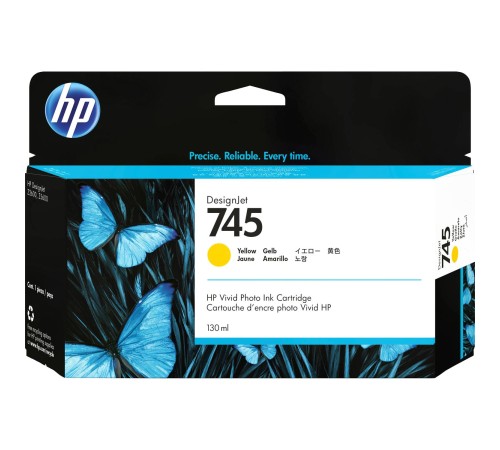 Картридж/ HP 745 130-ml Yellow Ink Cartridge