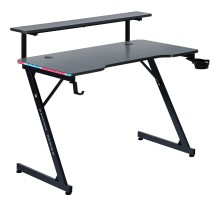 Defender Игровой стол Adamant полка,подвесы,черн,МДФ,RGB