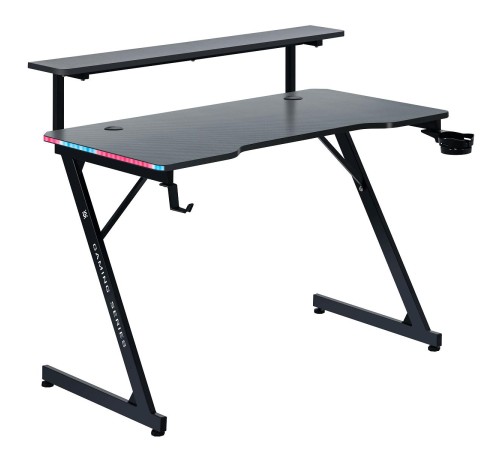 Defender Игровой стол Adamant полка,подвесы,черн,МДФ,RGB