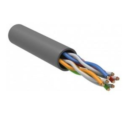 ITK Каб. в. п. U/UTP кат. 5E 4х2х24AWG PATCH LSZH 500м сер.