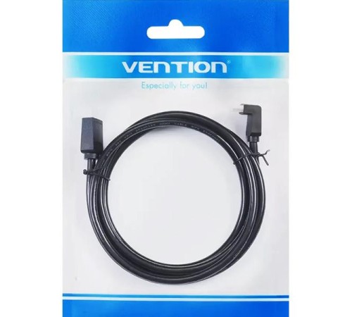 Кабель Vention HDMI High speed v2.0 with Ethernet 19M/19M угол 270 - 2м Кабель Vention HDMI High speed v2.0 with Ethernet 19M/19M угол 270 - 2м