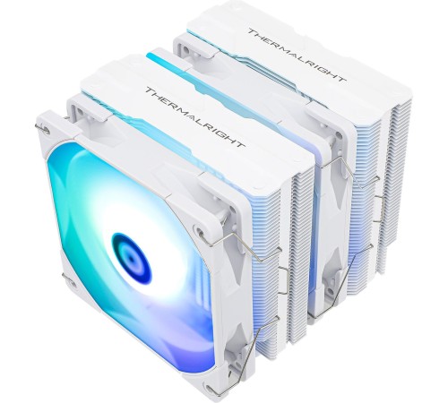 Кулер для процессора/ CPU Cooler Thermalright Peerless Assassin 120 White ARGB (4-pin PWM, 157mm, Ni/Cu, 6x6mm, ARGB, 2x120mm, 66.17CFM, 25.6dBA, 1550RPM, S: 1851, 1700, 1200, 115X, AM5, AM4, white) Кулер для процессора/ CPU Cooler Thermalright Peerless Assassin 120 White ARGB (4-pin PWM, 157mm, Ni/Cu, 6x6mm, ARGB, 2x120mm, 66.17CFM, 25.6dBA, 1550RPM, S: 1851, 1700, 1200, 115X, AM5, AM4, white)