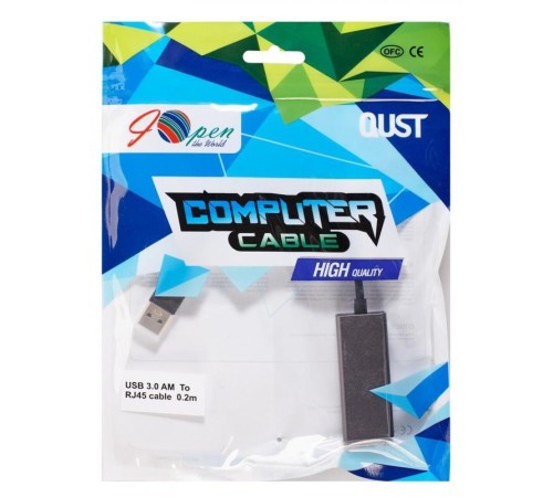 Кабель-переходник/ Кабель-переходник USB 3.0 (Am) --> LAN RJ-45 1000 Mbps, Alum Shell, iOpen (Aopen/Qust) <ADU312M> Кабель-переходник/ Кабель-переходник USB 3.0 (Am) --> LAN RJ-45 1000 Mbps, Alum Shell, iOpen (Aopen/Qust) <ADU312M>