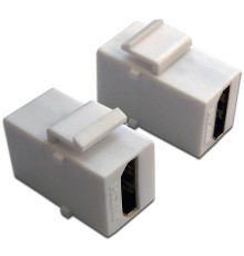  Модуль Keystone, HDMI, мама-мама, 180 градусов, белый