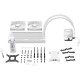 Водяное охлаждение для процессора/ Water Cooling System be quiet! LIGHT LOOP 240mm white (250W, 240mm, White, ARGB/ Fans: 2x120mm, 61.8CFM, 34.9dBA, 2100RPM/ Pump 2900RPM, Rad thickness 27mm/ S: 1851, 1700, 1200, 115X, AM5, AM4)