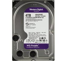 Жесткий диск/ HDD WD SATA3 4TB Purple 5400 RPM 256Mb  1 year warranty